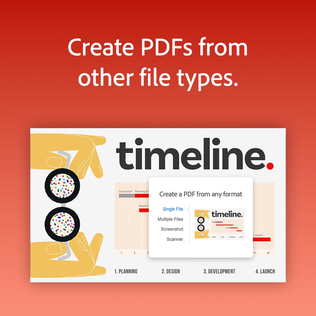 Acrobat Pro | 1-Month Subscription | PDF Software |Convert, Edit, E-Sign, Protect |Activation Required [PC/Mac Online Code]