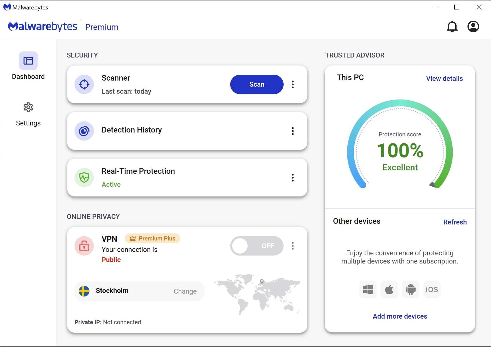 Malwarebytes Premium | 18 Months, 2 Devices | Windows, Mac OS, Android, Apple iOS, Chrome [Online Code]