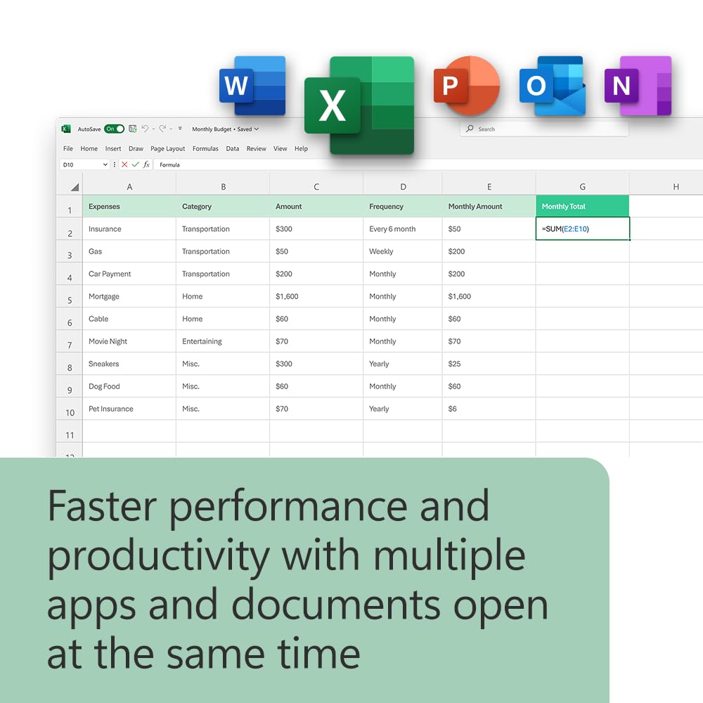 Microsoft Office Home & Business 2024 | Classic Desktop Apps: Word, Excel, PowerPoint, Outlook and OneNote | One-Time Purchase for 1 PC/MAC | Instant Download [PC/Mac Online Code]