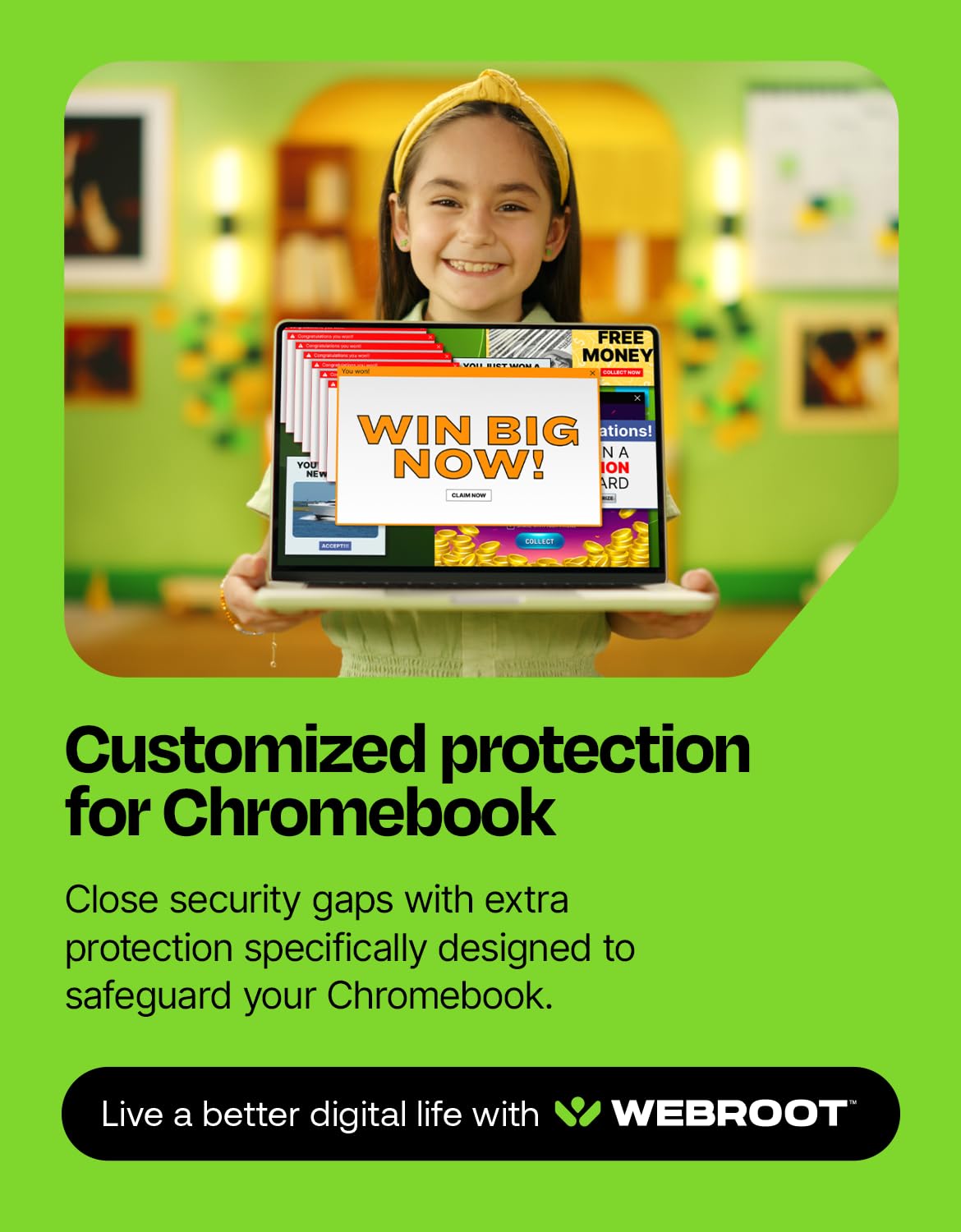 Webroot Internet Security Complete Antivirus Software 2026 10 Device 1 Year Download for PC/Mac/Chromebook/Android/IOS + Password Manager, Performance Optimizer