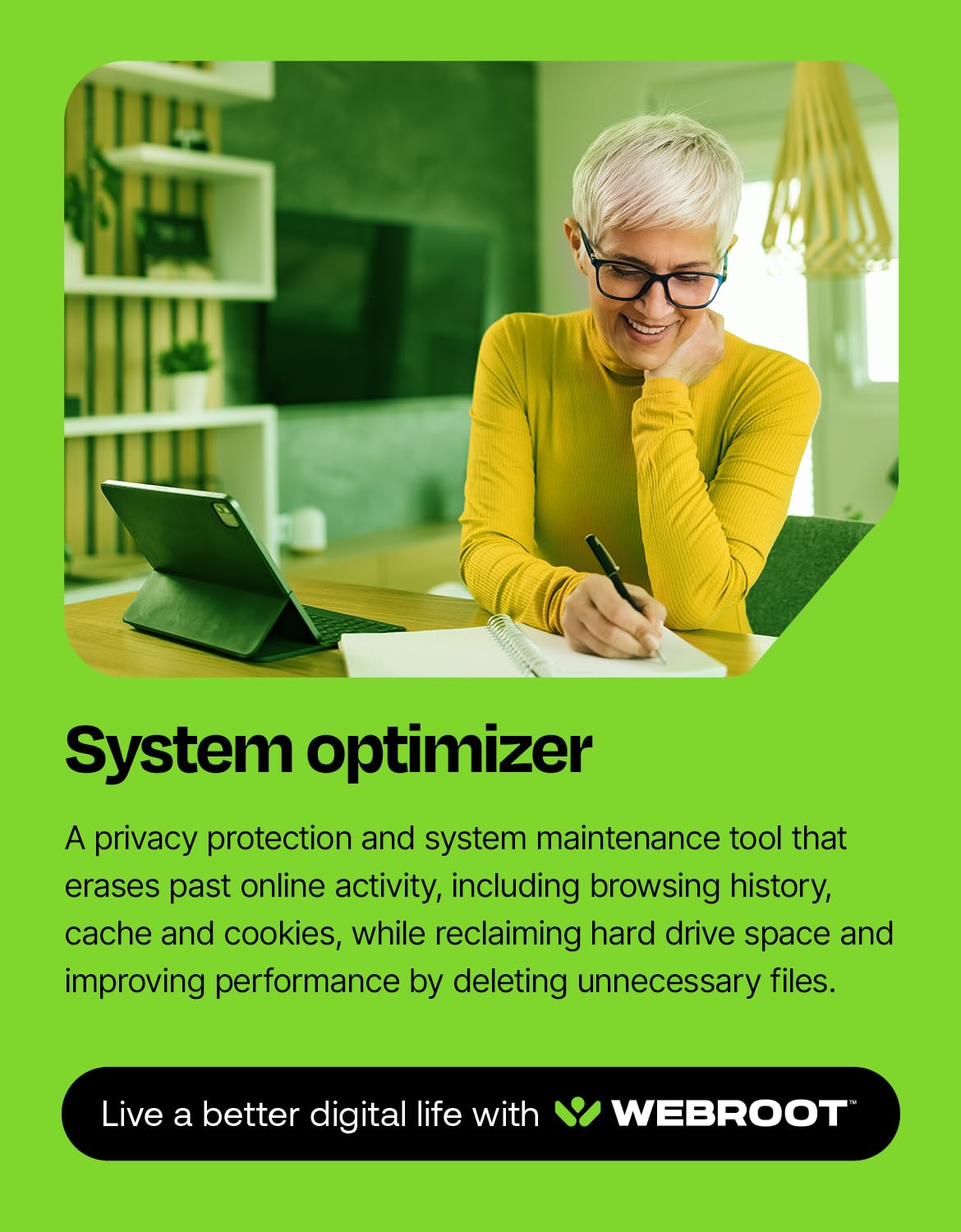 Webroot Internet Security Complete Antivirus Software 2026 10 Device 1 Year Download for PC/Mac/Chromebook/Android/IOS + Password Manager, Performance Optimizer
