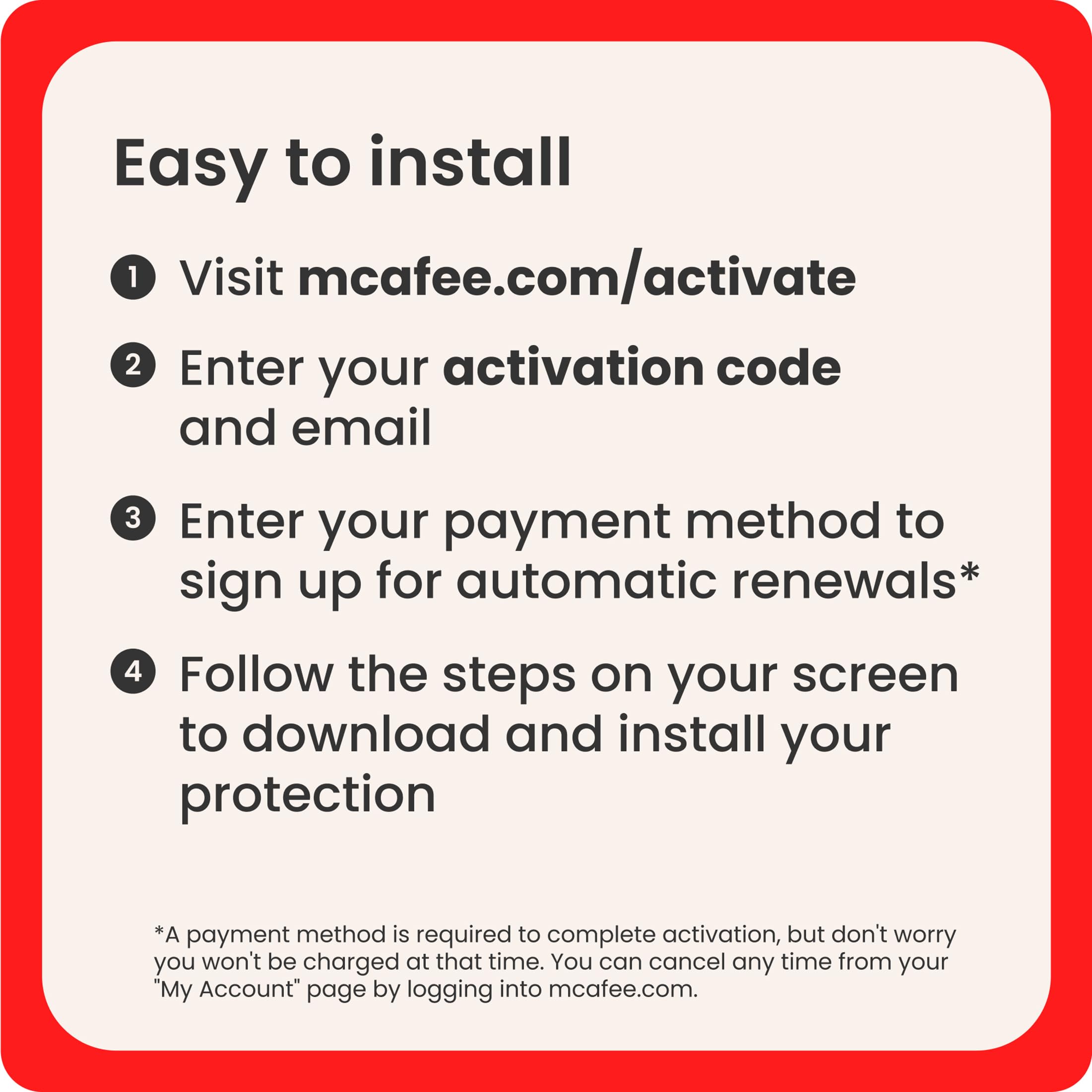 McAfee Total Protection 3-Device 2025 Ready |Security Software Includes Antivirus, Secure VPN, Password Manager, Identity Monitoring | 1 Year Subscription with Auto Renewal